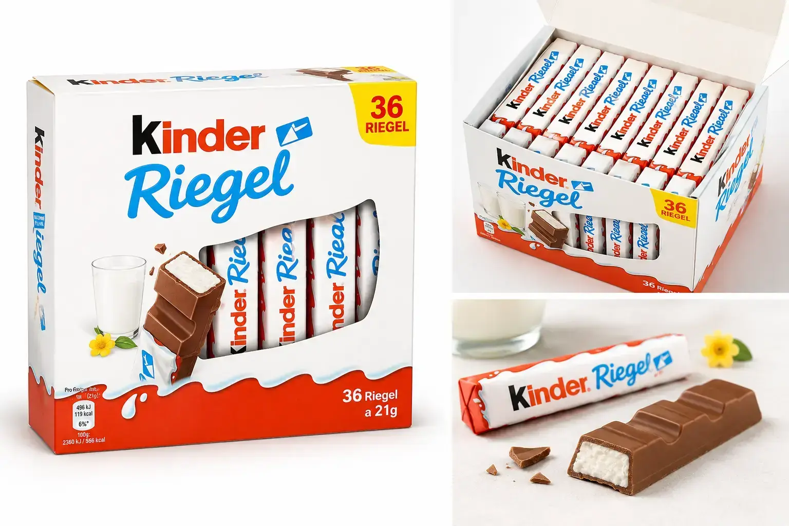 Kinder Riegel – 5 Packungen (36 × 21 g)