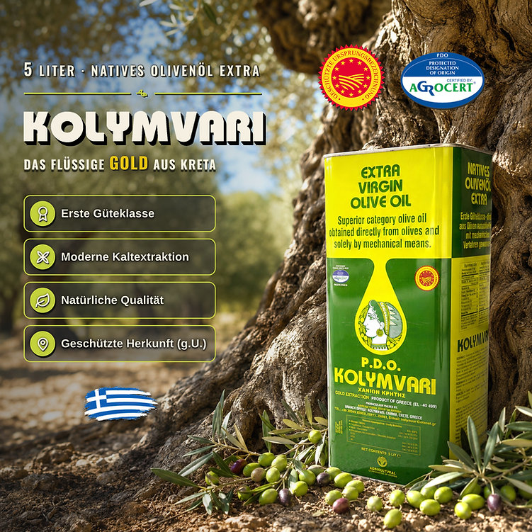 Olivenöl nativ extra – 2 × 5 l Kanister (Kreta g.U.)