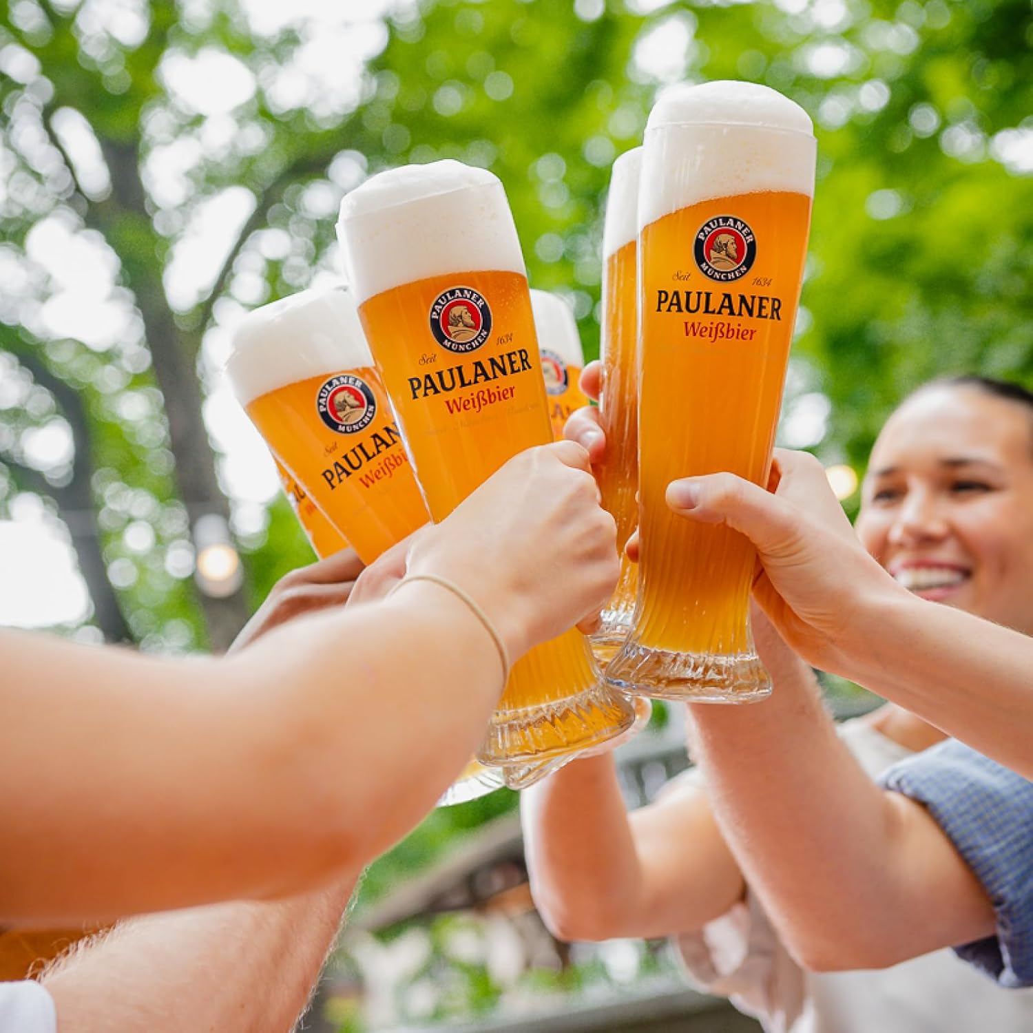 Paulaner Hefe-Weißbier Partyfass – 4 × 5 l Dose